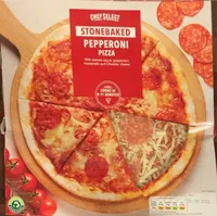 Stonebaked pepperoni pizza