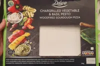 Chargrilled vegetable and basil pesto woodfired sourdough pizza