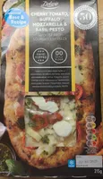 CHERRY TOMATO, BUFFALO MOZZARELLA & BASIL PESTO PIZZA