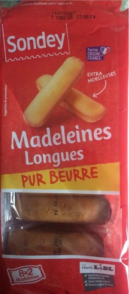 Madeleines longues Pur beurre