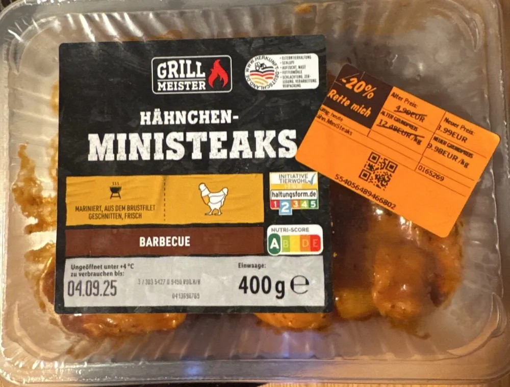Hähnchen ministeaks barbecue
