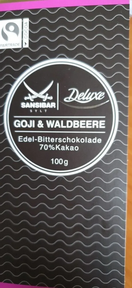 Deluxe Goji Waldbeere Edel-Bitterschokolade
