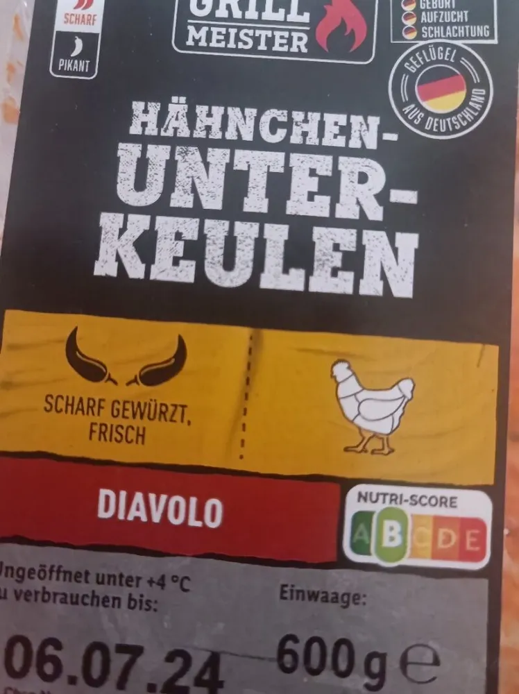 Hänchenunterkeulen