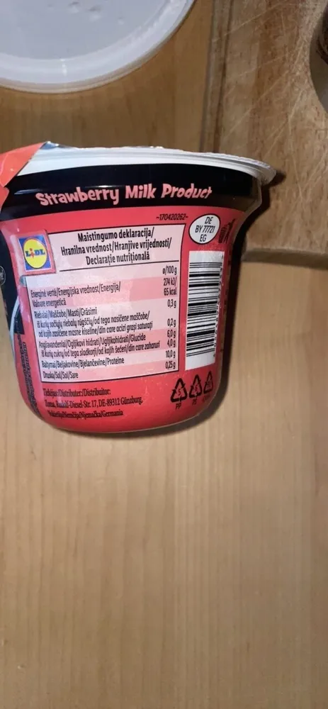 Strawberry Milk Product