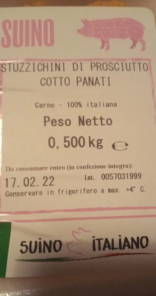 Stuzzichini di prosciutto cotto panati