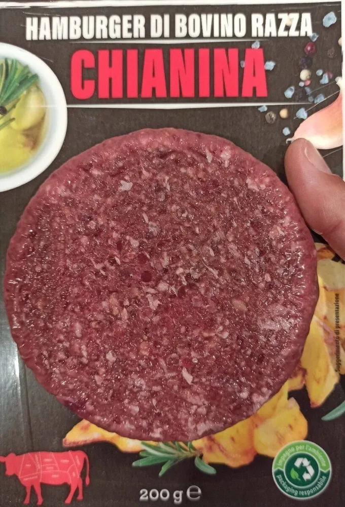 Hamburger di carne Chianina