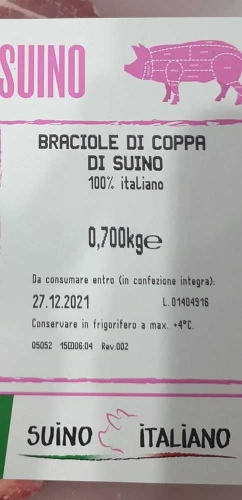 Braciole di coppa di suino