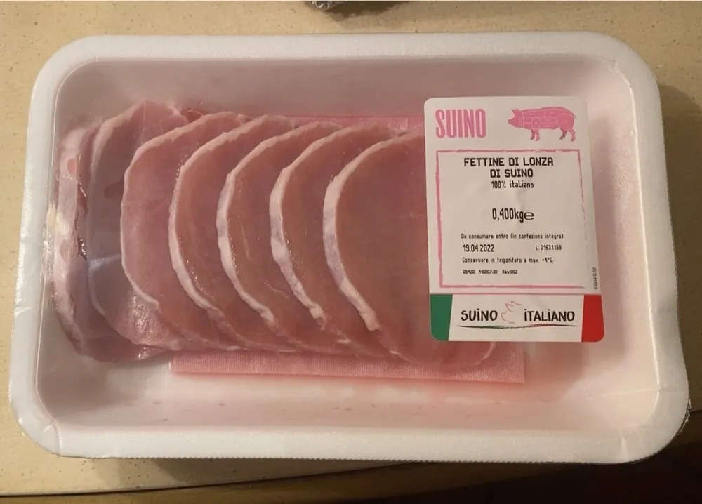 Fettine di lonza di suino