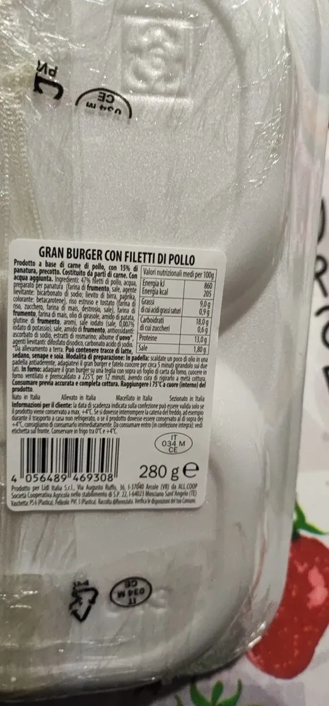 Gran burger con filetti di pollo