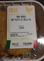 Gran burger con filetti di pollo xxl