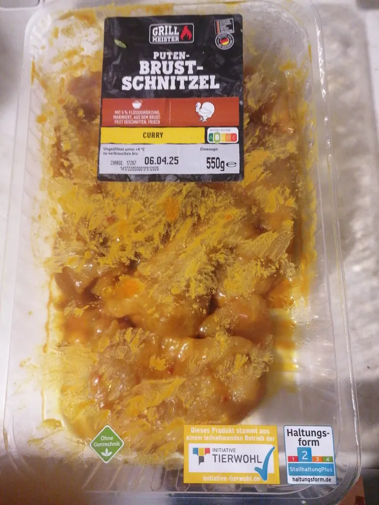 Putenbrust Schnitzel Curry