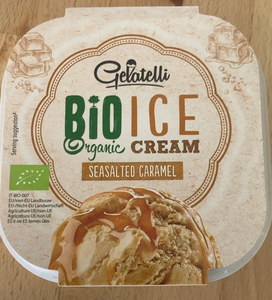 Bio Ice cream- caramel salé