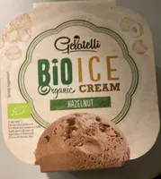 Bio organic ice cream hazelnut