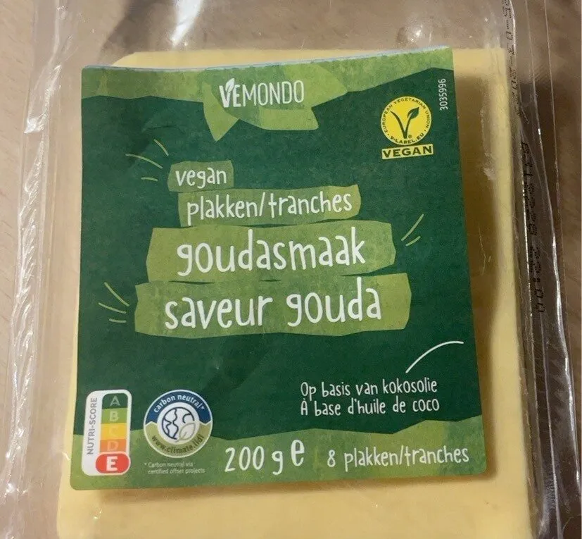 Vegan plakken goudasmaak