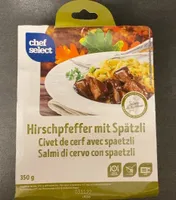 Civet de cerf avec spaetzli