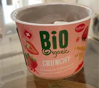Crunchy fraise avec muesli aux fruits