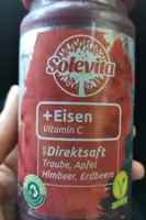 Direktsaft mit Traube, Apfel, Himbeer, Erdbeere