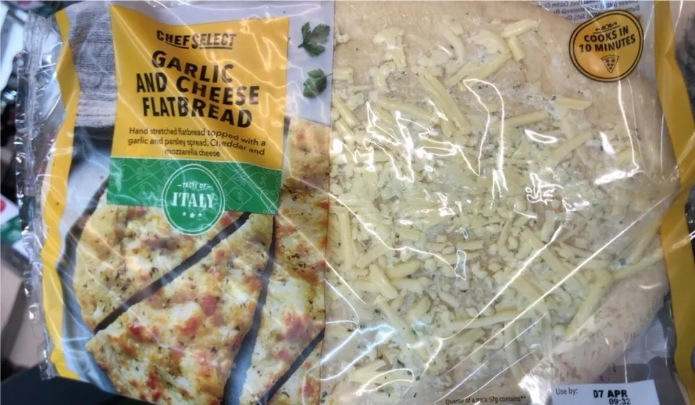 Garlic and cheese flat bread
