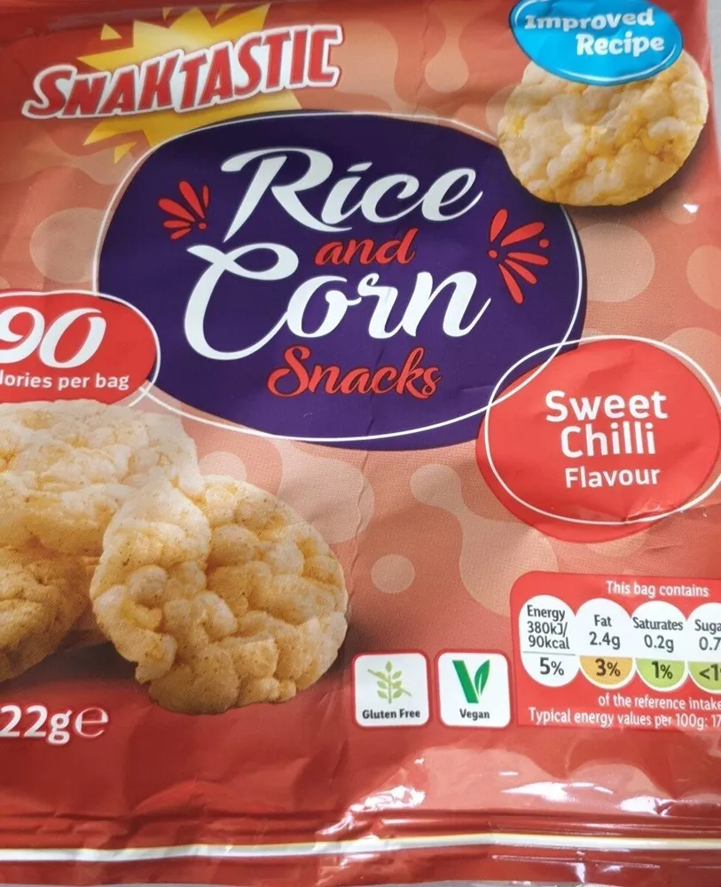 Rice and corn snacks
