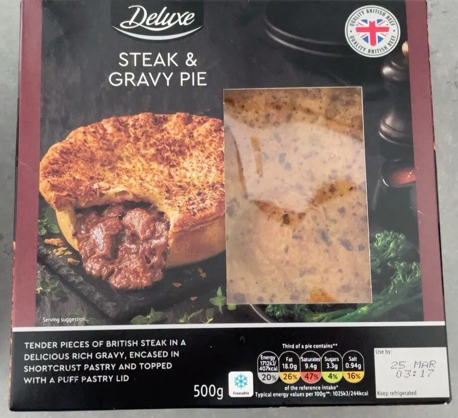 Steak & graby pie