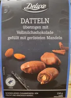 Datteln Vollmilchschokolade Mandeln