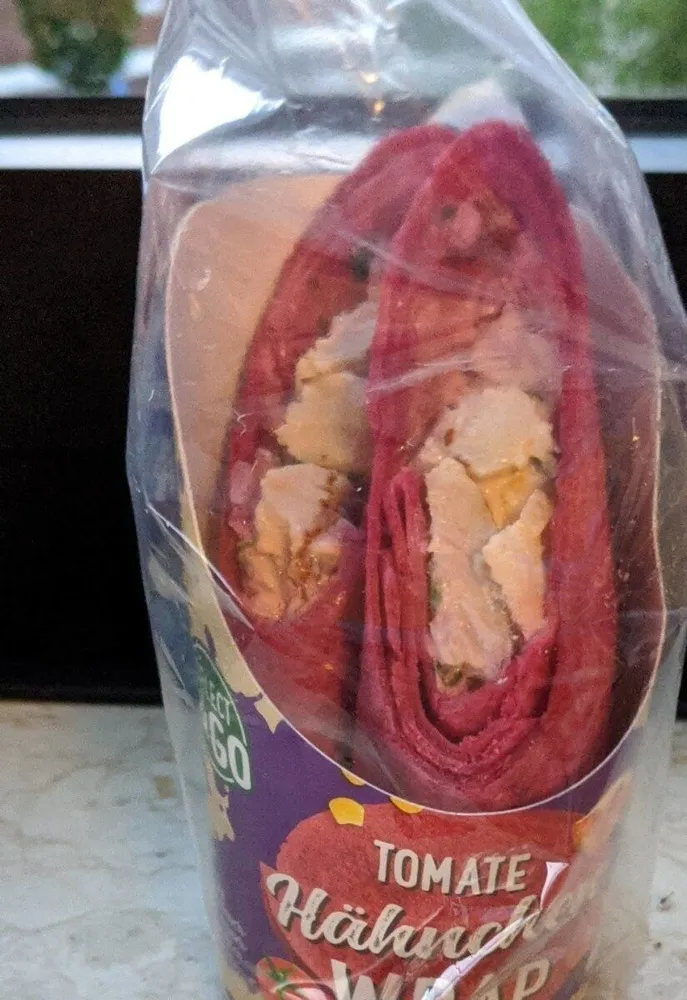 Tomate Hähnchen Wrap