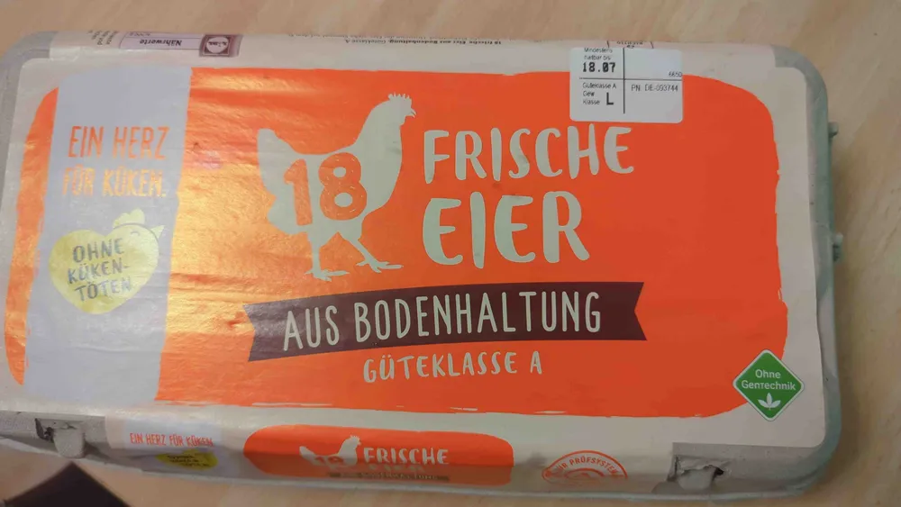 18 Frische Eier L