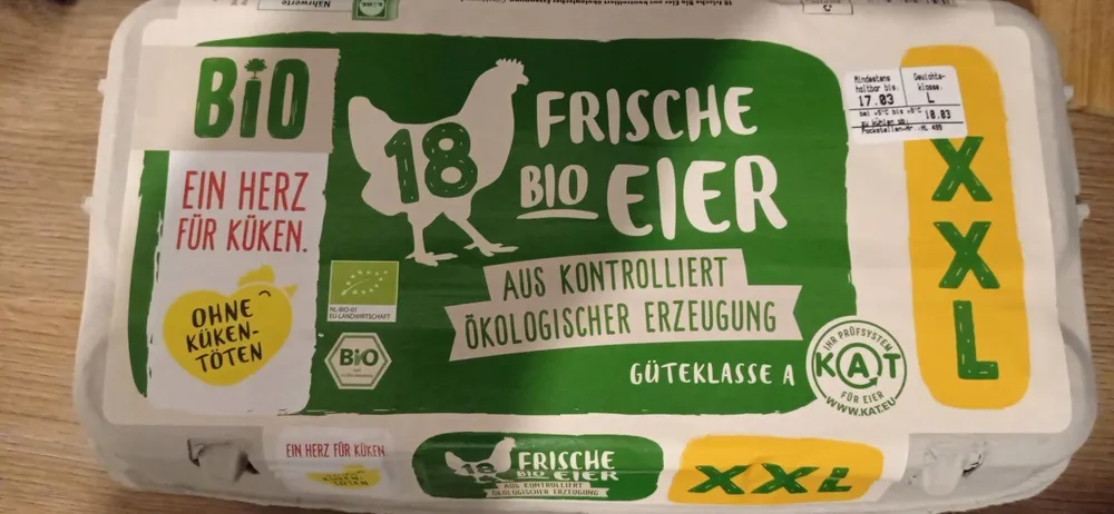 Frische Bio Eier XXL