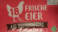 18 frische Eier aus Bodenhaltung