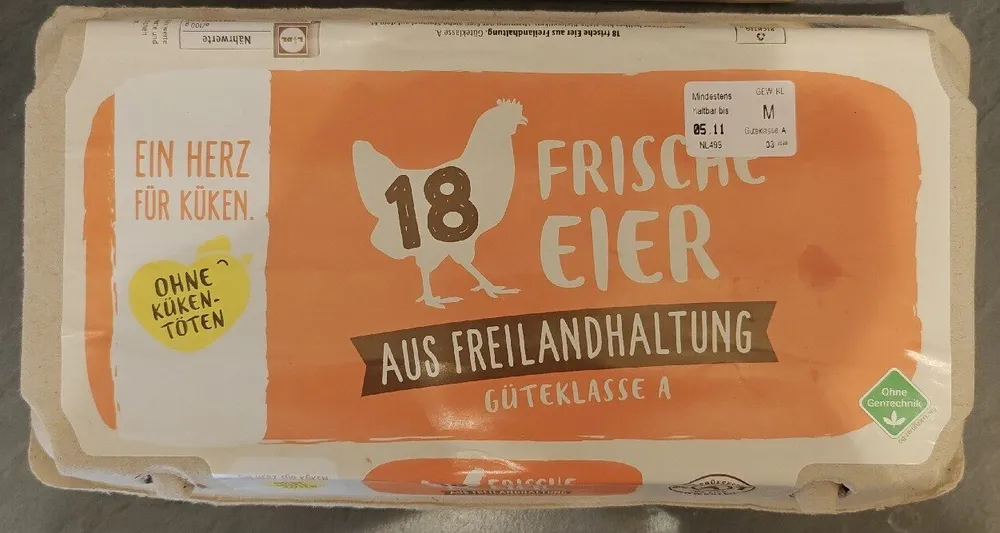 Frische Eier - Freilandhaltung