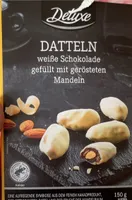 Datteln weiße Schokolade