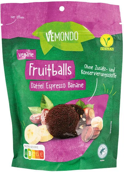 Fruitballs Dattel Espresso Banane