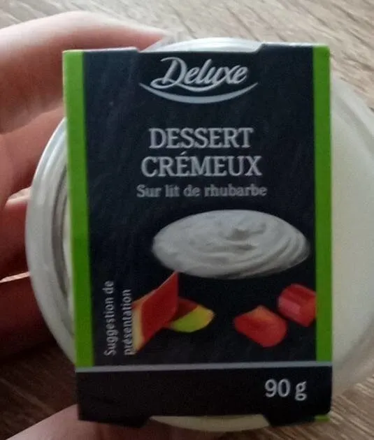 Dessert crémeux rhubarbe