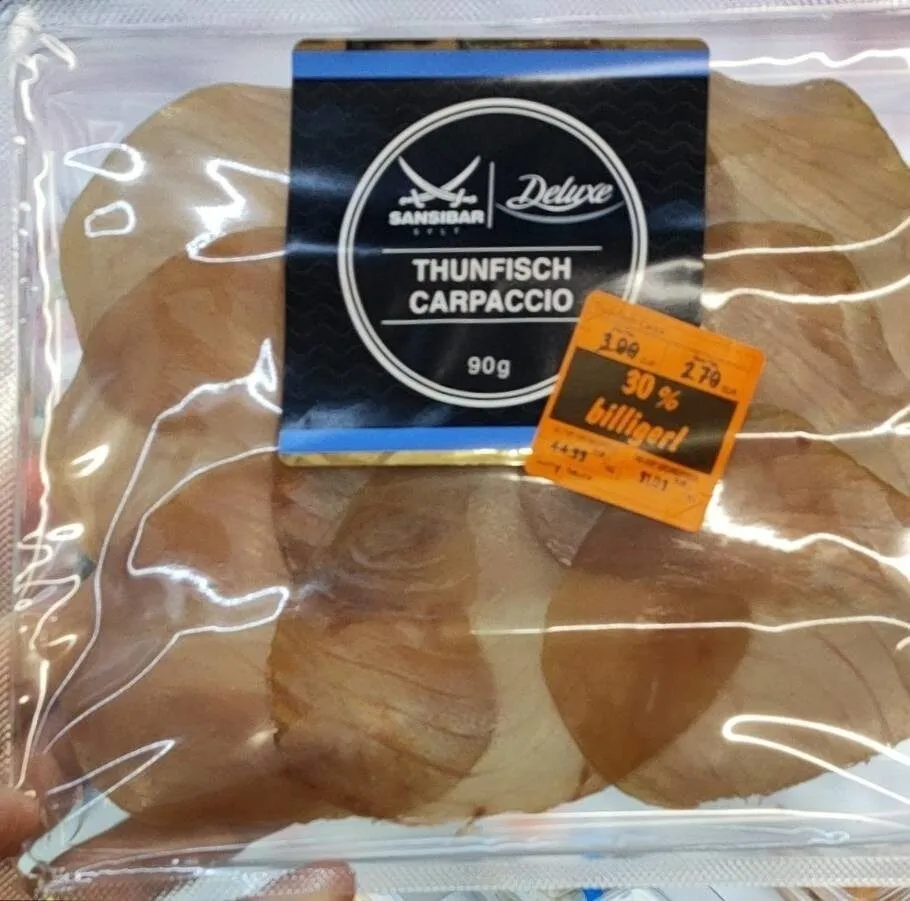 Thunfisch carpaccio