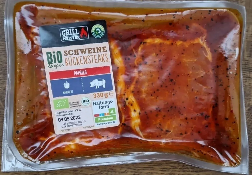 Bio Schwein Ruckensteaks