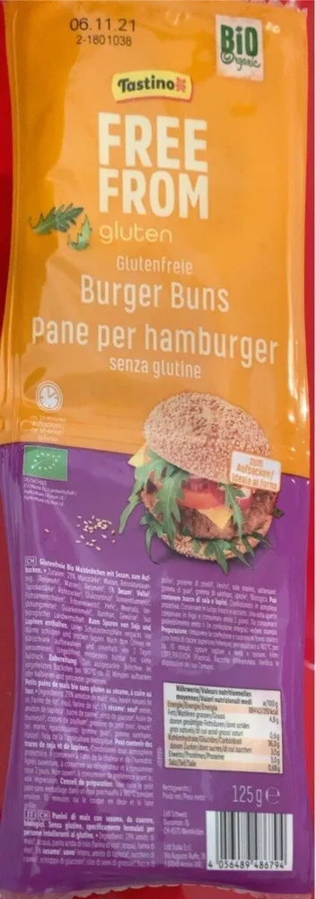 Gluten free burger buns