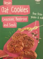 Oat cookies - chocolate beetroot and seeds