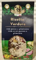 Risotto Verdure con pasas y pimiento
