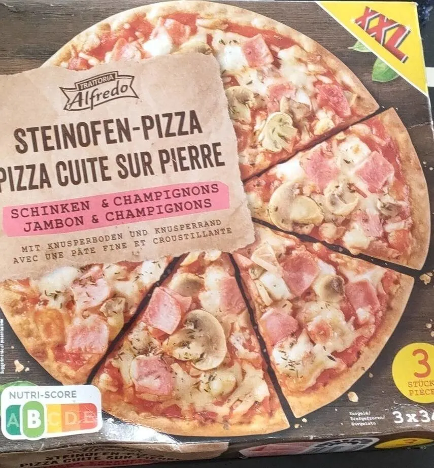 Steinofen Pizza Prosciutto e Funghi