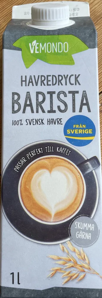 Havredryck barista