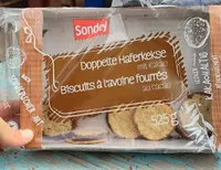 Biscuits à l'avoine fourrés au cacao