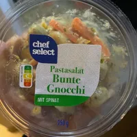 Pastasalat Bunte Gnocci mit Spinat