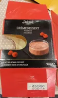 Crème dessert framboise