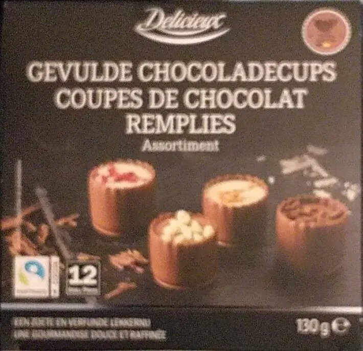 Gevulde chocoladecups