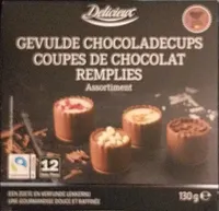 Gevulde chocoladecups