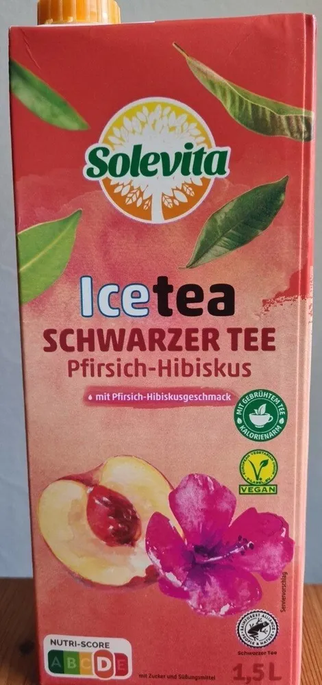 Icetea Schwarzer Tee Pfirsich-Hibiskus