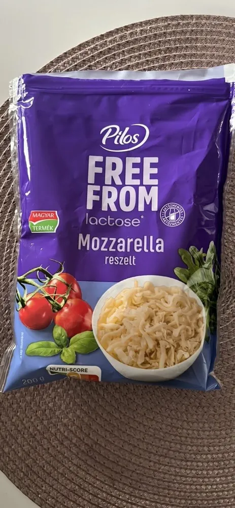 FREE FROM lactose Mozzarella reszelt