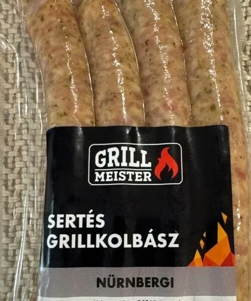 Grill meister Nürnbergi sertés grillkolbász