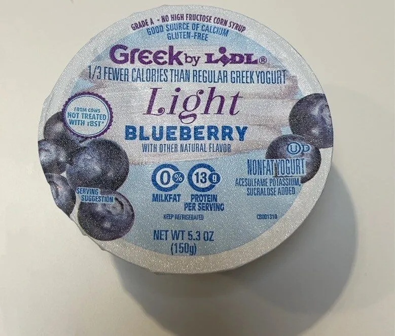Light Blueberry Greek Yogurt