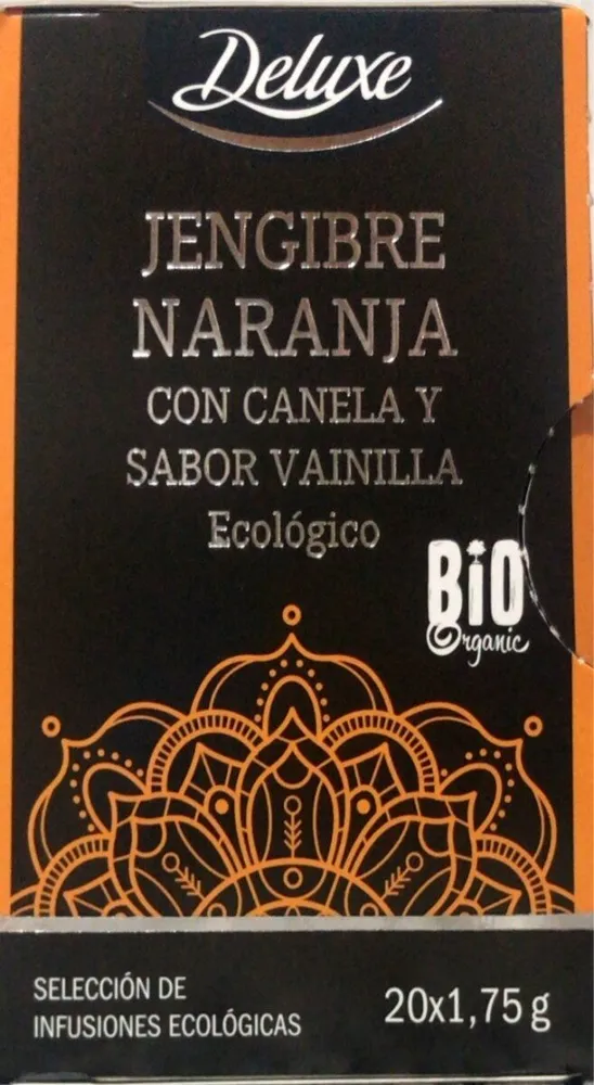 Jengibre y naranja con canela sabor vainilla